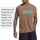 Christian Faith Tank Top for Men Jesus Positive Graphic Shirt Vintage Acid Wash Sleeveless Tee Workout Muscle Tshirt
