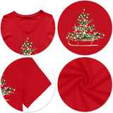 Women Christmas V Neck Shirt: Christmas Tree Tshirt Xmas Buffalo Plaid Shirt Casual Holiday Tee Tops