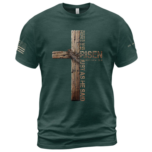 He is Risen Jesus Shirts for Men, Mens Christian Bible Shirts 2