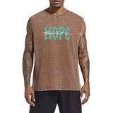 Christian Faith Tank Top for Men Jesus Positive Graphic Shirt Vintage Acid Wash Sleeveless Tee Workout Muscle Tshirt