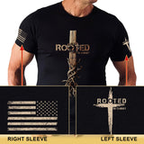 Rooted in Christ Shirt, Jesus Tshirt, Christian Shirts for Men, Cross Shirt, Religious Shirts for Men
