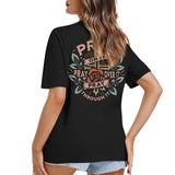 Christian Shirts for Women Pray Bible Verse Cross Graphic Shirt Faith Religious Vintage Shirts Floral Boho Tops