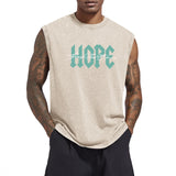 Christian Faith Tank Top for Men Jesus Positive Graphic Shirt Vintage Acid Wash Sleeveless Tee Workout Muscle Tshirt