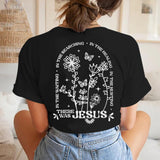 BINTEHGS Christian Jesus Shirts for Women Religious Faith Boho Graphic Tees God Inspirational Bible Verse Tshirts Clothing