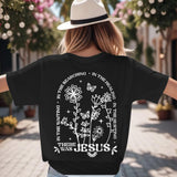 BINTEHGS Christian Jesus Shirts for Women Religious Faith Boho Graphic Tees God Inspirational Bible Verse Tshirts Clothing