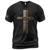 He is Risen Jesus Shirts for Men, Mens Christian Bible Shirts 2