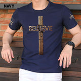Believe Shirt, Jesus Shirts for Men, Christian Shirts for Men, Cross Shirt, Christian Tshirts 1