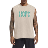 Christian Faith Tank Top for Men Jesus Positive Graphic Shirt Vintage Acid Wash Sleeveless Tee Workout Muscle Tshirt