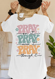 Christian Shirts for Women Oversized Jesus Faith Pray T Shirts Religious Saying Bible Verse Inspirational Tee Tops