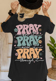 Christian Shirts for Women Oversized Jesus Faith Pray T Shirts Religious Saying Bible Verse Inspirational Tee Tops