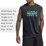 Christian Faith Tank Top for Men Jesus Positive Graphic Shirt Vintage Acid Wash Sleeveless Tee Workout Muscle Tshirt