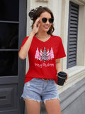 Women Christmas V Neck Shirt: Christmas Tree Tshirt Xmas Buffalo Plaid Shirt Casual Holiday Tee Tops