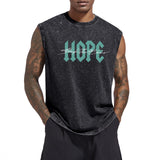 Christian Faith Tank Top for Men Jesus Positive Graphic Shirt Vintage Acid Wash Sleeveless Tee Workout Muscle Tshirt