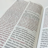 Hand Lettered and Laser Engraved ESV Large Print Bible, Red Letter, Brown Cover, Includes Option to add Engraved Name, Personalized Gift for Wedding, Baptism, Graduation or Birthday…