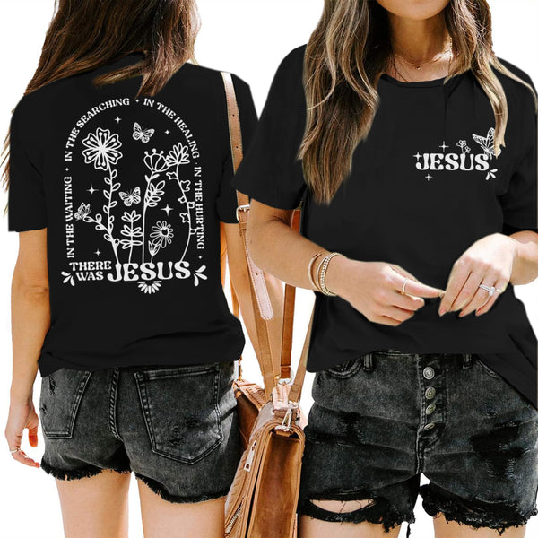 BINTEHGS Christian Jesus Shirts for Women Religious Faith Boho Graphic Tees God Inspirational Bible Verse Tshirts Clothing