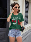 Women Christmas V Neck Shirt: Christmas Tree Tshirt Xmas Buffalo Plaid Shirt Casual Holiday Tee Tops