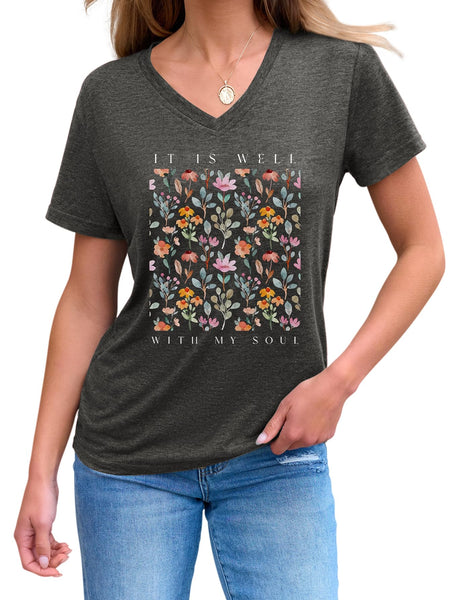Christian Shirts for Women Bible Verses Religious Faith Tshirts Jesus Shirts Bohemian Floral Tee Tops Inspirational Tshirts