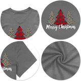 Women Christmas V Neck Shirt: Christmas Tree Tshirt Xmas Buffalo Plaid Shirt Casual Holiday Tee Tops