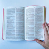 CSB Bible, Pink, Hand Lettered and Engraved, Custom Name Engraving - She is Clothed With Dignity