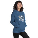The Christian Store – Women’s Blue Hoodie “Your Faith Can Move Mountains” | Inspirational Christian Sweatshirt
