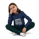 The Christian Store – Youth Long Sleeve Tee “Walk by Faith” 