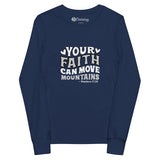 The Christian Store – Youth Long Sleeve Tee “Walk by Faith” 