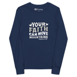 The Christian Store – Youth Long Sleeve Tee “Walk by Faith” 